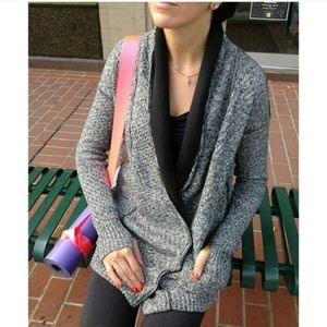 Lululemon Post Practice Shawl Cardigan Coat Sweater Top
